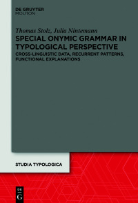 Immagine di copertina: Special Onymic Grammar in Typological Perspective 1st edition 9783111331713