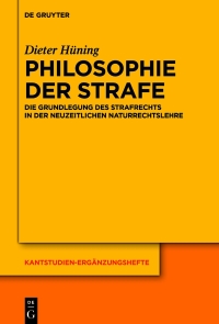 صورة الغلاف: Philosophie der Strafe 1st edition 9783111334561