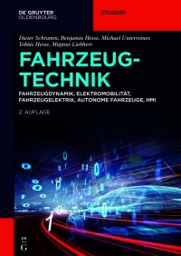 Imagen de portada: Fahrzeugtechnik 1st edition 9783111335841