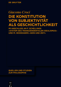 Titelbild: Die Konstitution von Subjektivität als Geschichtlichkeit 1st edition 9783111343334
