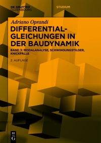 Imagen de portada: Differentialgleichungen in der Baudynamik 2nd edition 9783111344874