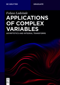 صورة الغلاف: Applications of Complex Variables 1st edition 9783111350905