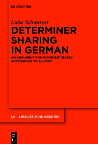 Cover image: Determiner Sharing in German 1st edition 9783111353487