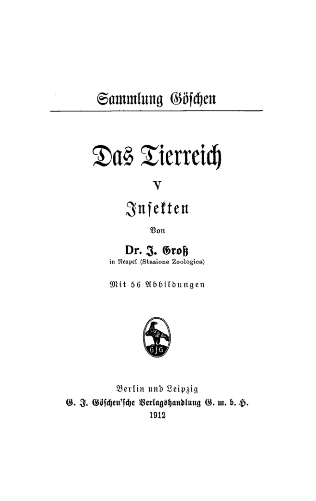 Insekten 1st Edition