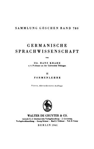 Imagen de portada: Formenlehre 4th edition 9783111010427