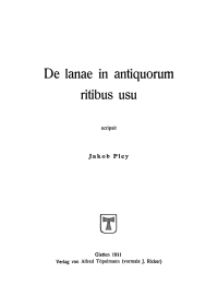 表紙画像: De lanae in antiquorum ritibus usu 1st edition 9783111015408