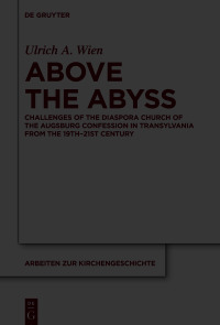 Cover image: Above the Abyss 1st edition 9783111372167