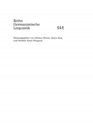 Cover image: Schreibprozeß und Textstruktur 1st edition 9783484311411