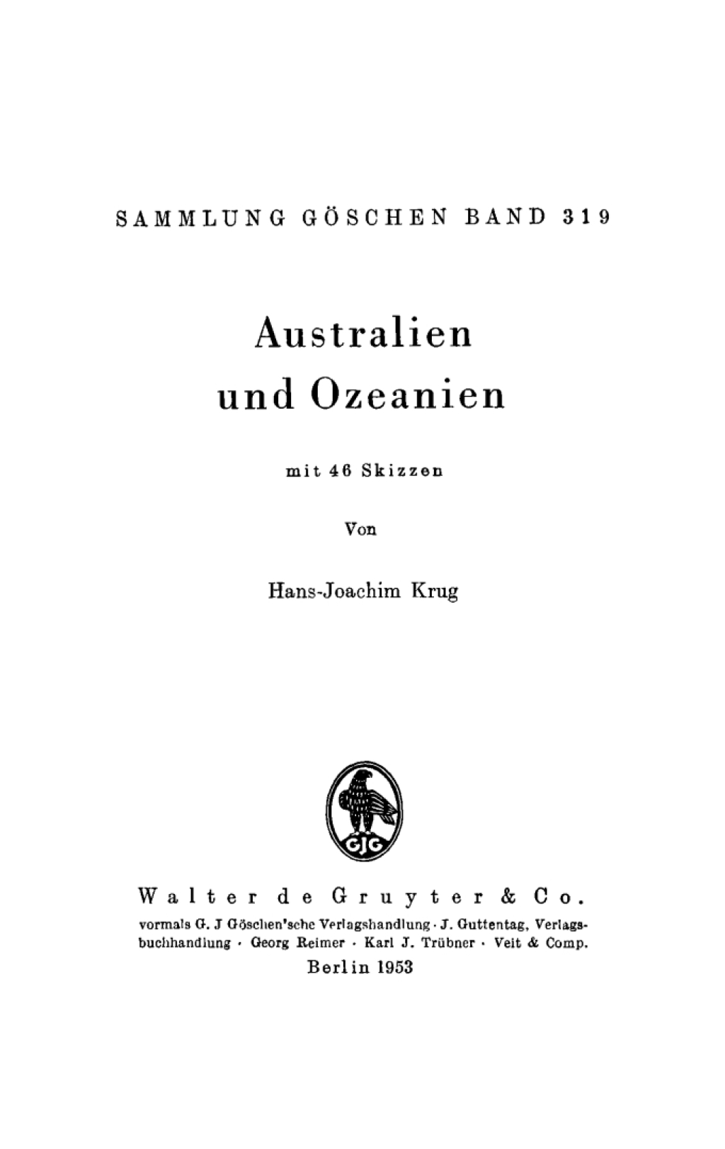Australien und Ozeanien 1st Edition