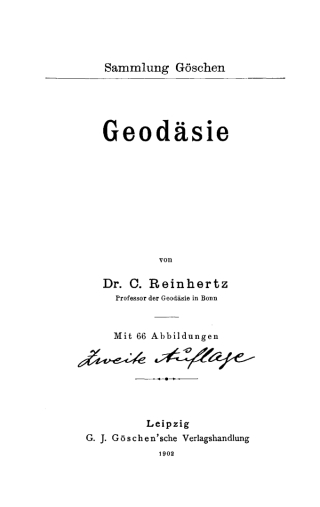 Cover image: Geodäsie 1st edition 9783111021379
