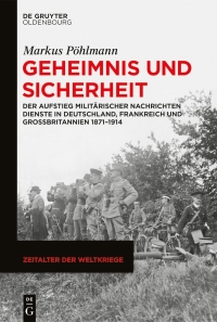 Cover image: Geheimnis und Sicherheit 1st edition 9783111380469