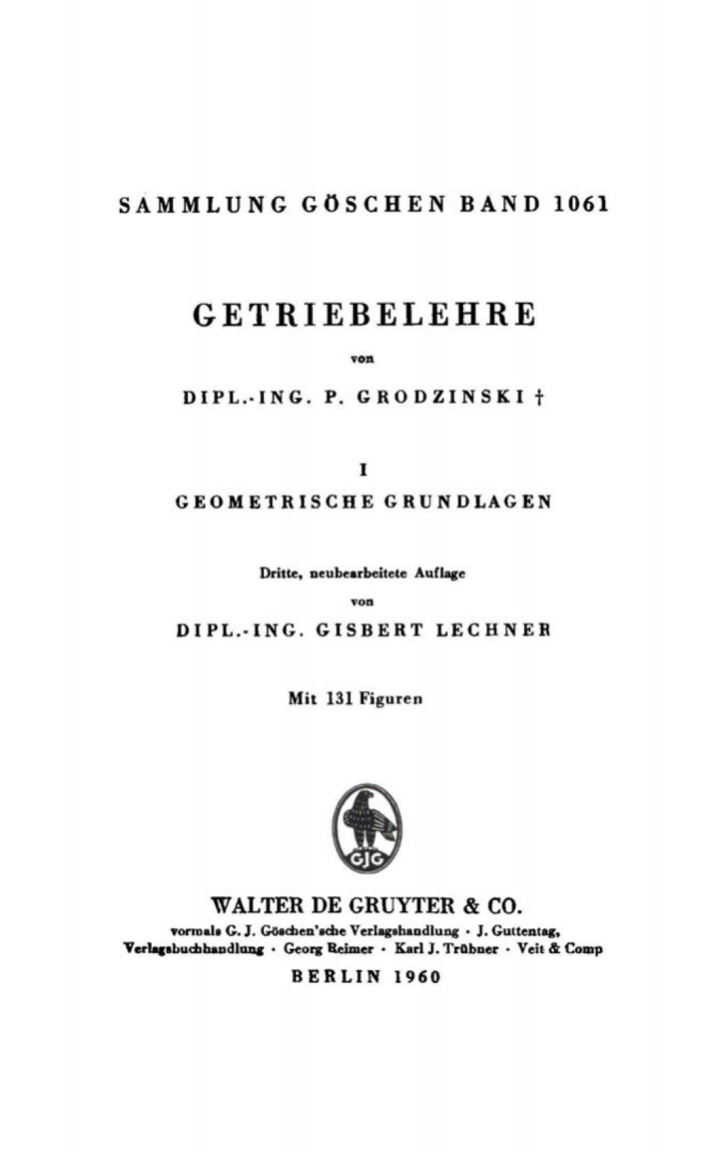 Geometrische Grundlagen 3rd Edition