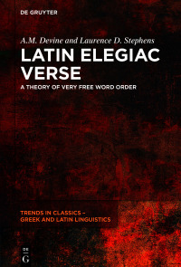 Cover image: Latin Elegiac Verse 1st edition 9783111385914