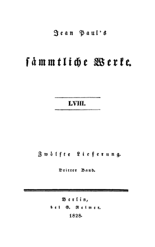 Imagen de portada: Zwölfte Lieferung. Dritter Band: Der Komet, oder Nikolaus Marggraf. Eine komische Geschichte 1st edition 9783111037837