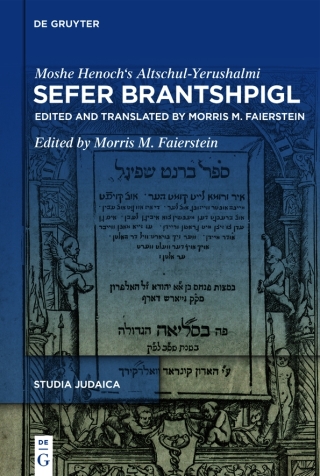 Cover image: Sefer Brantshpigl 1st edition 9783111413044