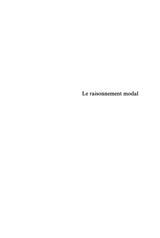Imagen de portada: Le raisonnement modal 1st edition 9783111053134