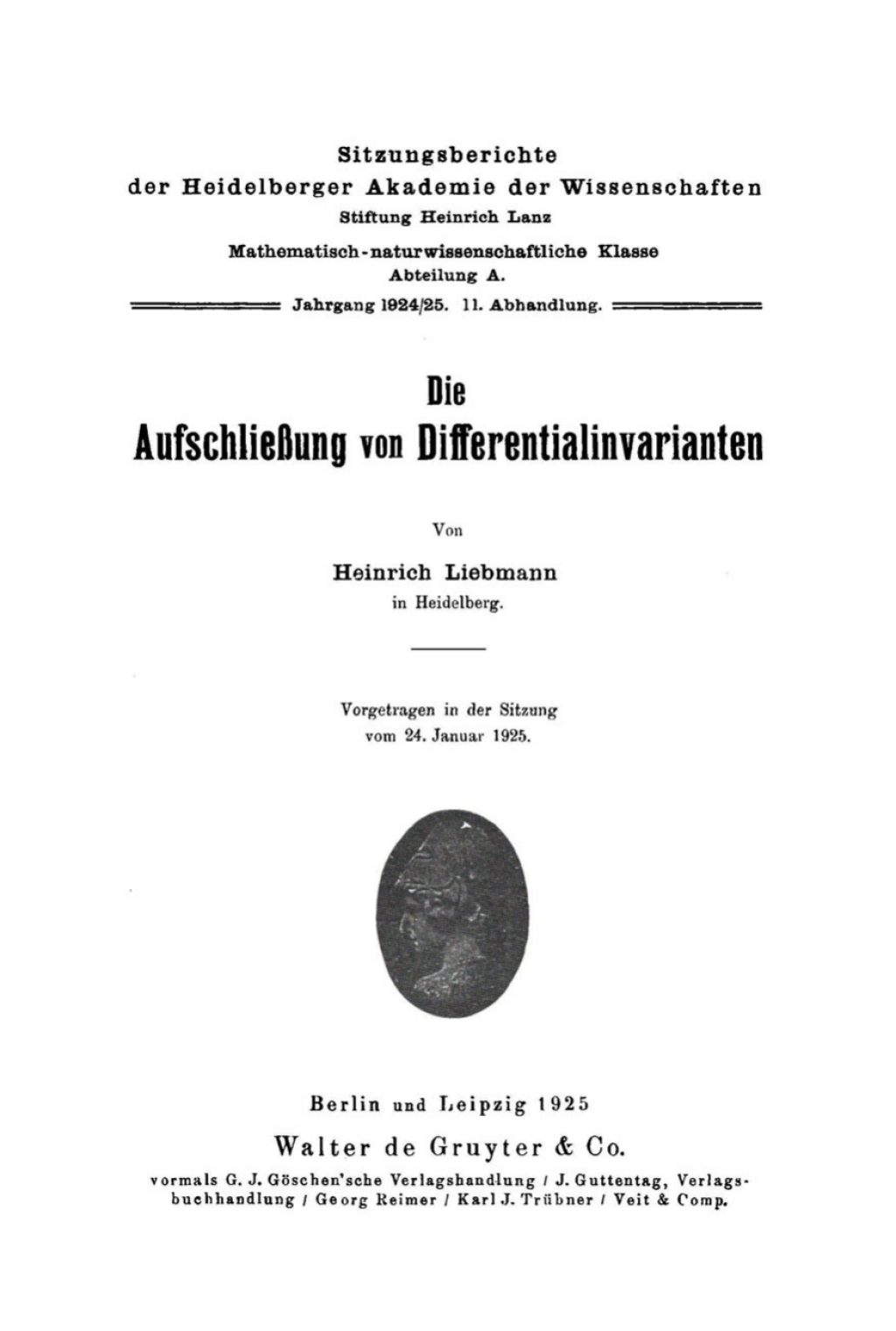 ISBN 9783111054612 product image for Die Aufschließung von Differentialinvarianten - 1st Edition (eBook) | upcitemdb.com