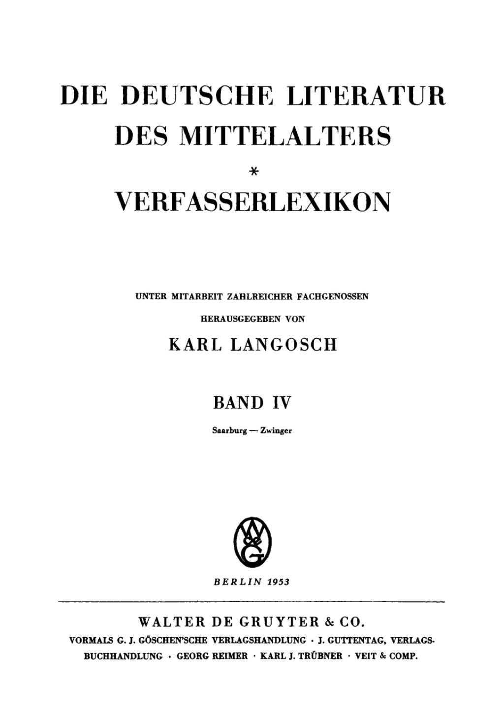 Saarburg – Zwinger 1st Edition