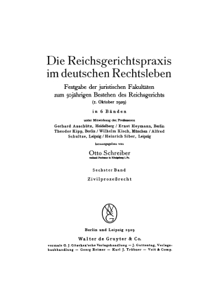 Cover image: Zivilprozeßrecht 1st edition 9783111060965