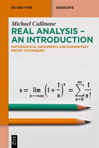 Cover image: Real Analysis - An Introduction 1st edition 9783111429281