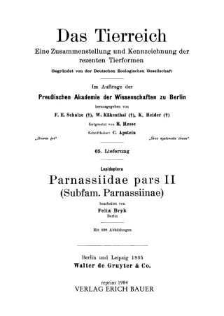Imagen de portada: Lepidoptera 1st edition 9783111064666