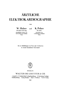 Omslagafbeelding: Ärztliche Elektrokardiographie 1st edition 9783111065489