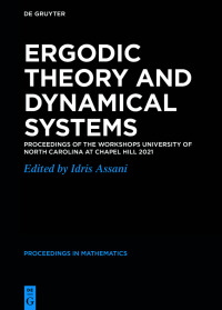 Cover image: Ergodic Theory and Dynamical Systems 1st edition 9783111435039