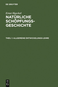 Omslagafbeelding: Allgemeine Entwickelungs-Lehre 9th edition 9783111074238