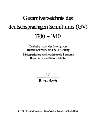 Imagen de portada: Ben - Berh 1st edition 9783111083742