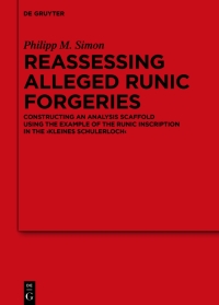 Cover image: Reassessing Alleged Runic Forgeries 1st edition 9783111446585