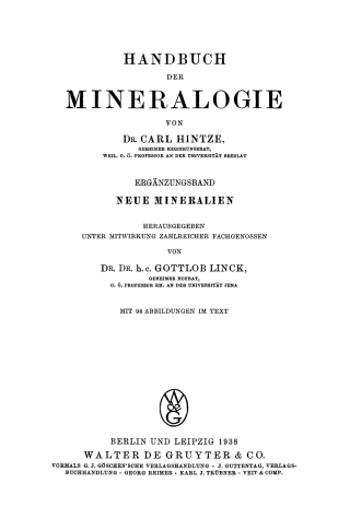 Cover image: Neue Mineralien 1st edition 9783111084015