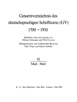 Cover image: Mad - Mari 1st edition 9783111085531