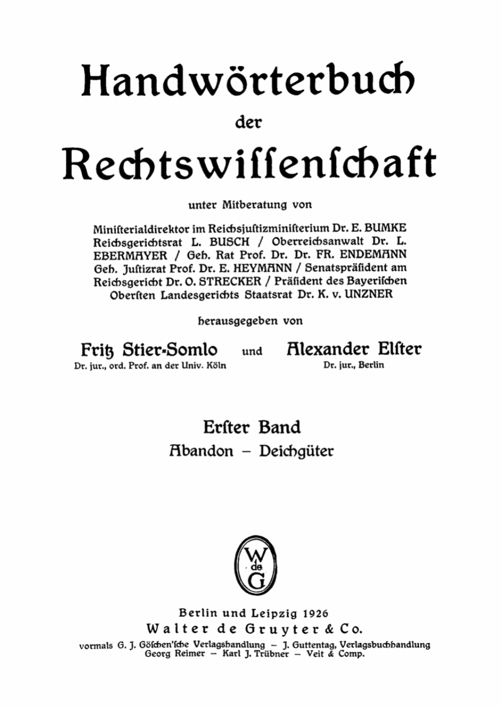 Abandon – Deichgüter 1st Edition