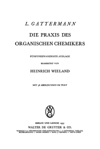 Imagen de portada: Die Praxis des organischen Chemikers 25th edition 9783111087542