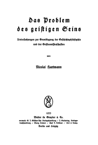 Cover image: Das Problem des geistigen Seins 1st edition 9783111088952