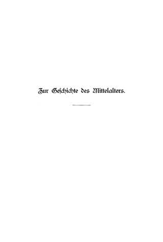 Imagen de portada: Zur Geschichte des Mittelalters 1st edition 9783111096223
