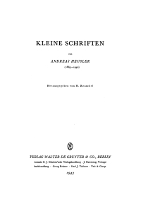 Cover image: Kleine Schriften 1st edition 9783111096377