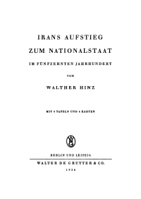 Immagine di copertina: Irans Aufstieg zum Nationalstaat im fünfzehnten Jahrhundert 1st edition 9783111098166