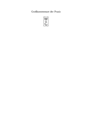 Titelbild: § 1–81 4th edition 9783111099972