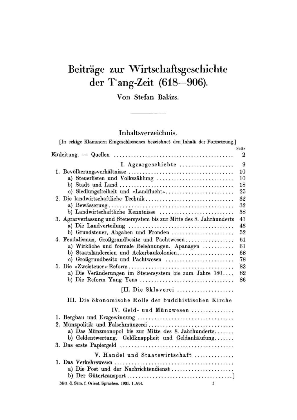 Beiträge zur Wirtschaftsgeschichte der T’ang-Zeit 618–906 1st Edition