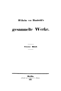 Omslagafbeelding: Wilhelm von Humboldt: Gesammelte Werke. Band 4 1st edition 9783111104133