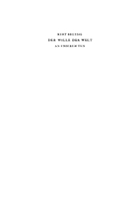 Cover image: Der Wille der Welt an unserem Tun 1st edition 9783111106342