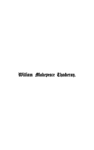 Imagen de portada: William Makepeace Thackeray 1st edition 9783111106939