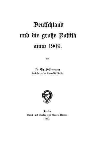 Imagen de portada: 1909 1st edition 9783111119939