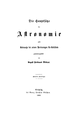 Cover image: Die Hauptsätze der Astronomie 5th edition 9783111122373