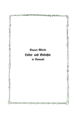 Imagen de portada: Lieder und Gedichte 1st edition 9783111123905