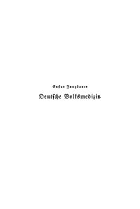 Omslagafbeelding: Deutsche Volksmedizin 1st edition 9783111128979