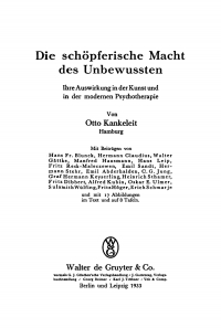 Immagine di copertina: Die schöpferische Macht des Unbewussten 1st edition 9783111129839