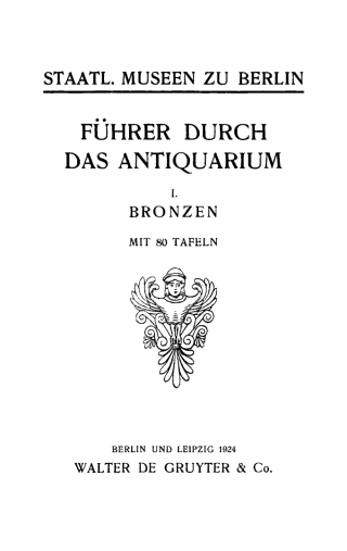 Immagine di copertina: Bronzen 1st edition 9783111135274