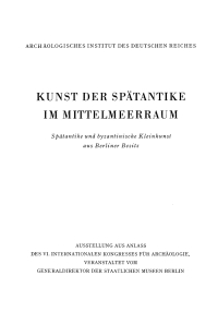 Cover image: Kunst der Spätantike im Mittelmeerraum 1st edition 9783111137605